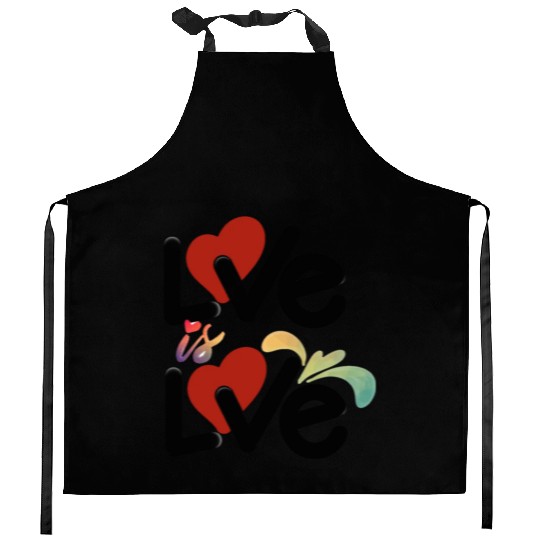 Love is Love Kitchen Aprons