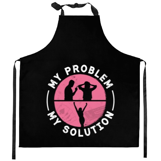 Cribbage Player My Problem My Pictogram Mom Dad Kitchen Aprons