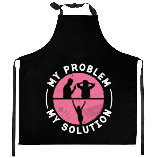 Cribbage Player My Problem My Pictogram Mom Dad Kitchen Aprons