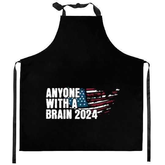 2024 Brain Vote Democracy Anti-Trump Kitchen Aprons