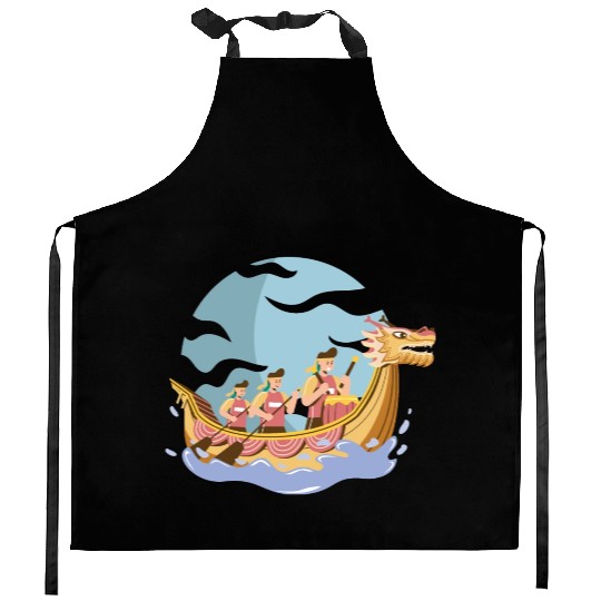 Chinese Dragon Boat Dragon Boat Racer Gift Kitchen Aprons