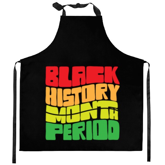 Black History Month Period African American Pride Kitchen Aprons