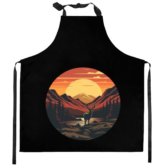 Sunset Wilderness Kitchen Aprons