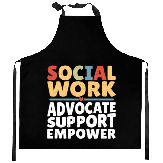 Political Science Social Works LCSW Social Worker Kitchen Aprons