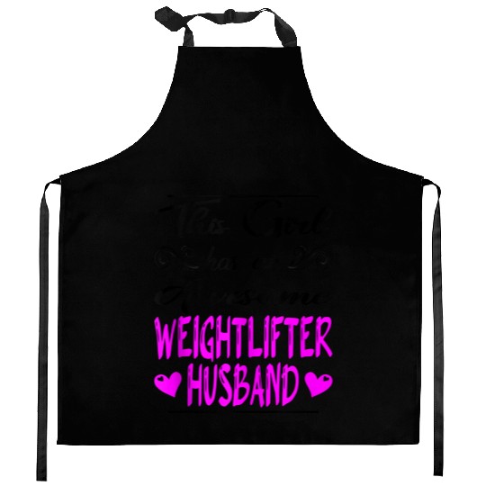 Pray For These Gains Gym Fitness Weightlifting Kitchen Aprons