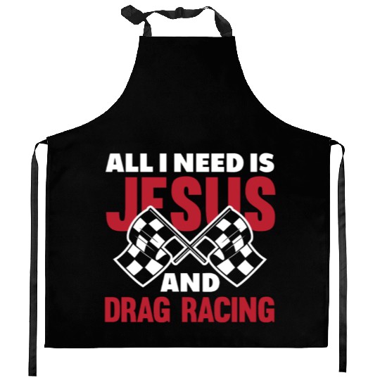 Funny Drag Race Drag Racing Gift Kitchen Aprons