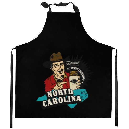 Vintage Raleigh NC Moonshine Kitchen Aprons