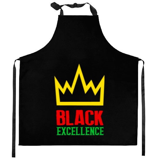 Black Excellence Kitchen Aprons
