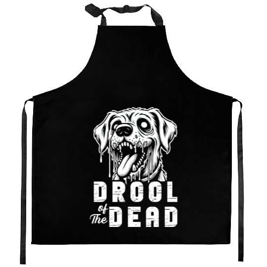 Horror Dog Halloween Spooky Dog Lover Gothic Dog Kitchen Aprons