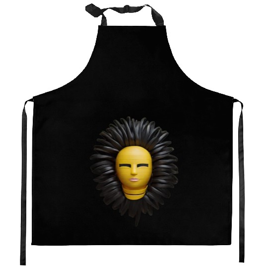 Default trend design sun flower human Kitchen Aprons