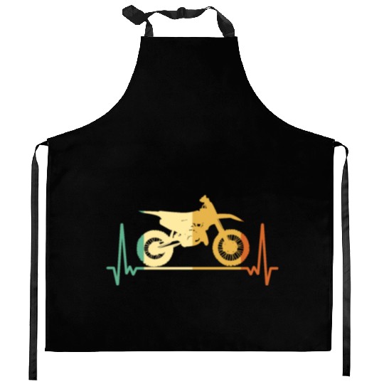 Dirt Bike Mx Motocross Supermoto Ekg Kitchen Aprons