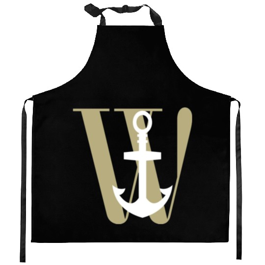 Wanchor W Anchor Essential,Hunter, pirate, ship Kitchen Aprons