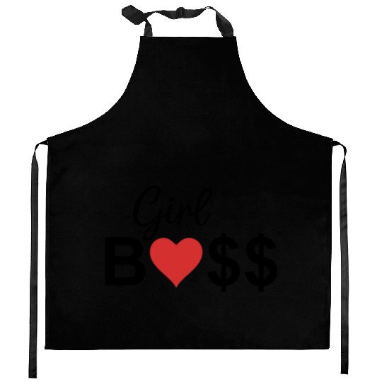 FAMILY GIRL BOSS Kitchen Aprons