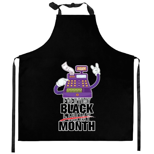 Everyday Black Friday Month Kitchen Aprons