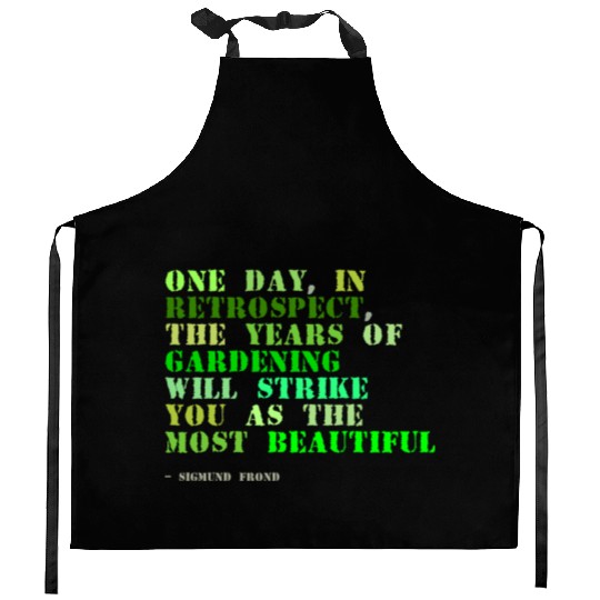 Plant sayings fake sigmund freud quote Kitchen Aprons