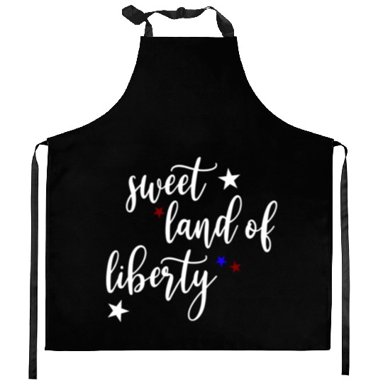 Sweet Land of Liberty Kitchen Aprons