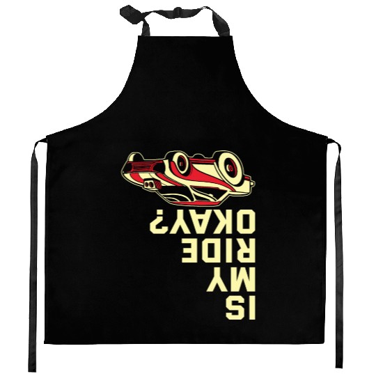 Funny Drag Racing Race Car Driver Kitchen Aprons