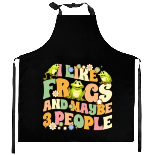 Groovy Frog Lovers Kitchen Aprons