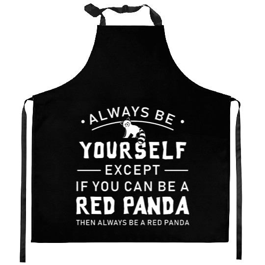 Cute Red Panda Gift Panda Lover Christmas Kitchen Aprons
