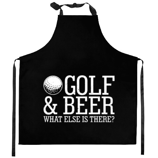 Golf Beer What Else Is There Kitchen Aprons