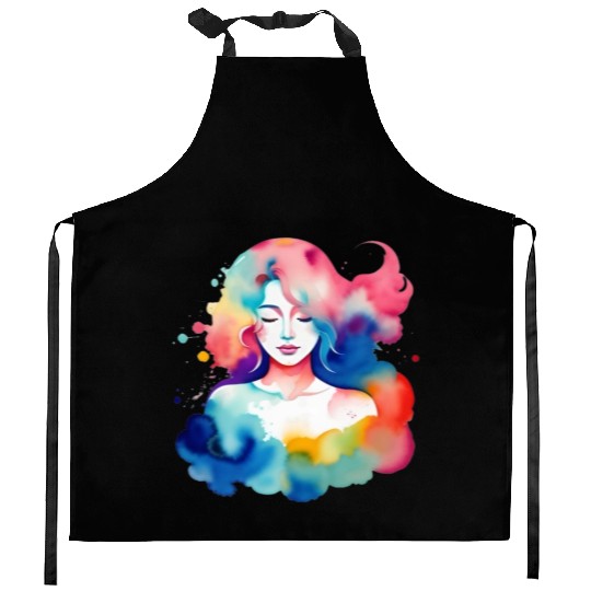 Color splash zodiac: Virgo Kitchen Aprons