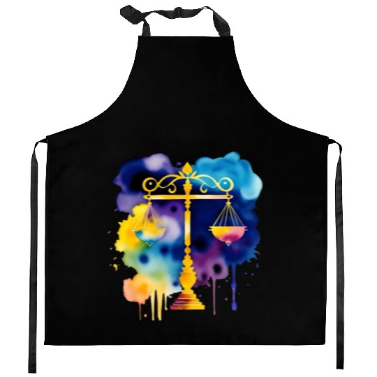 Color splash zodiac: Libra Kitchen Aprons
