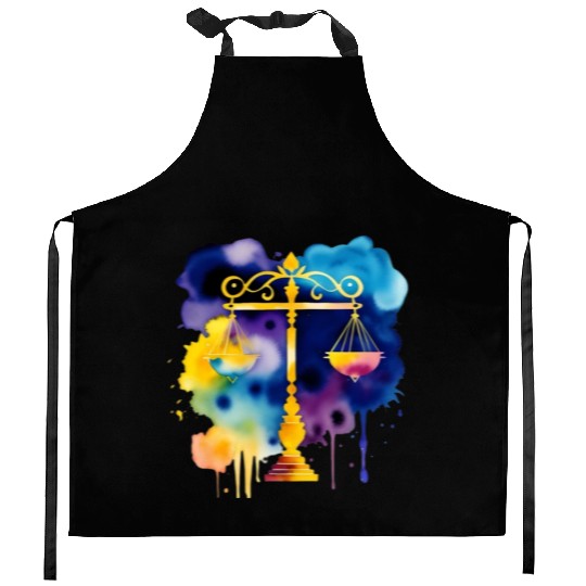 Color splash zodiac: Libra Kitchen Aprons