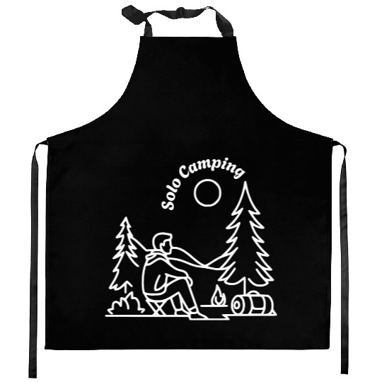 Solo Camper Camping Alone Kitchen Aprons