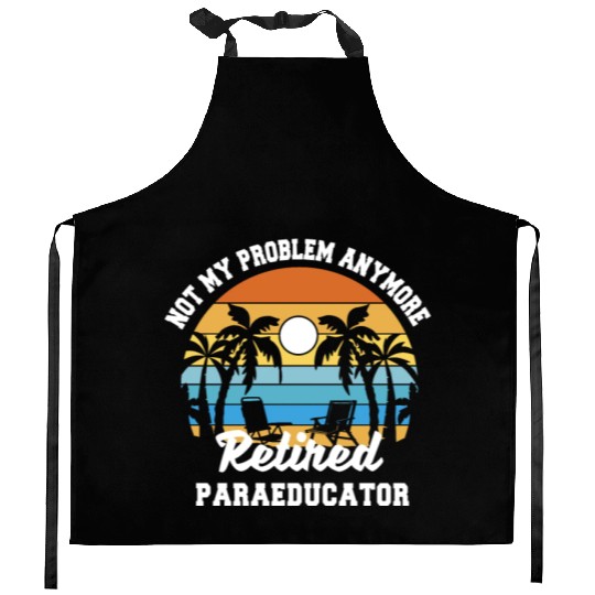 Retirement gift idea Retired Teacher Paraeducator Kitchen Aprons