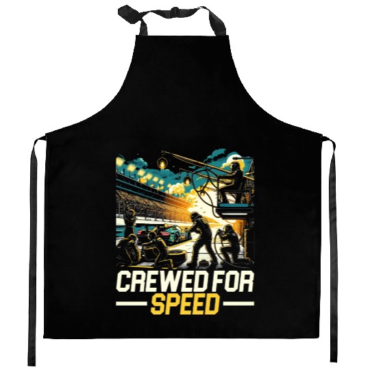 Pit Crew Race Car Racing Race Track Motorsport Kitchen Aprons