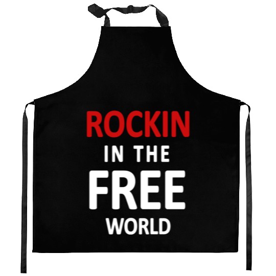 Neil Young Rockin In The Free World Kitchen Aprons