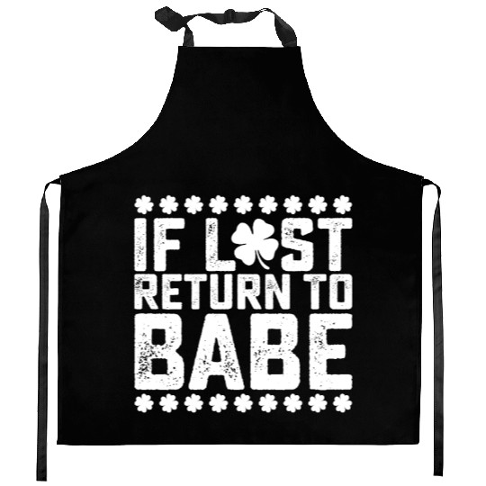 If Lost Return To Babe I Am Babe Couple Matching Kitchen Aprons
