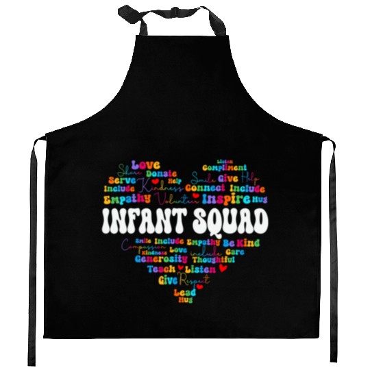 Cute Infant Squad Appreciation Week Back To School Kitchen Aprons