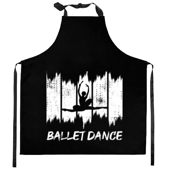 Funny Ballet Dancer Kitchen Aprons