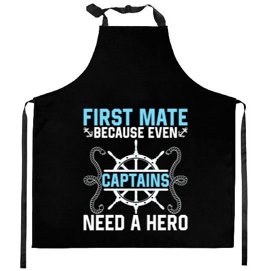 First Mate Hero Sailboat Boat Crew Kitchen Aprons