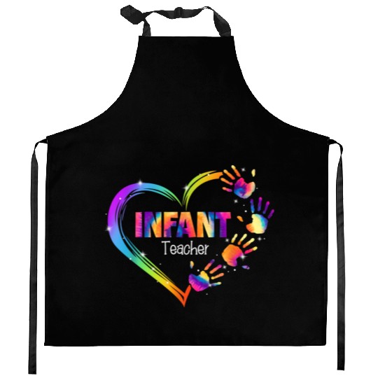 Infant Teacher Appreciation Tie Dye Kitchen Aprons