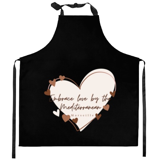 Embrace love by the Mediterranean Kitchen Aprons
