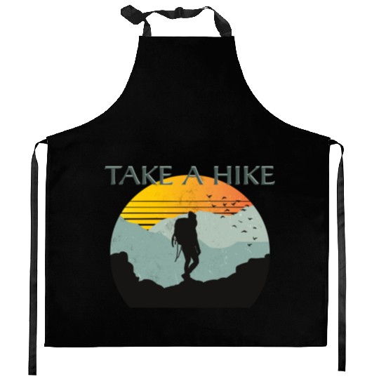 TAKE A HIKE Kitchen Aprons