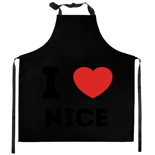 I Love Nice France Kitchen Aprons