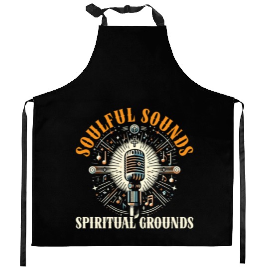 Gospel Music Religious Bible Scripture Christian Kitchen Aprons