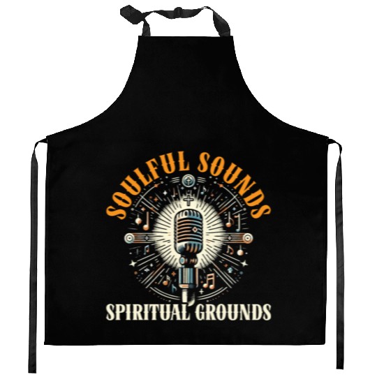 Gospel Music Religious Bible Scripture Christian Kitchen Aprons
