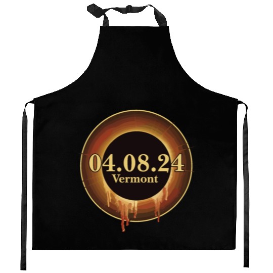 Total Solar Eclipse Path of Totality Vermont Kitchen Aprons