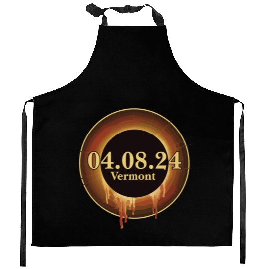 Total Solar Eclipse Path of Totality Vermont Kitchen Aprons