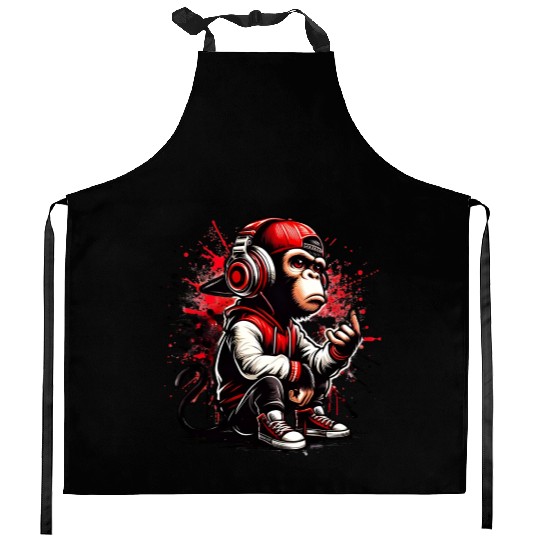 "Groovy Monkey Swag" Kitchen Aprons