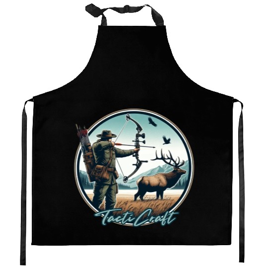 TactiCraft Elk Bow Hunter Kitchen Aprons