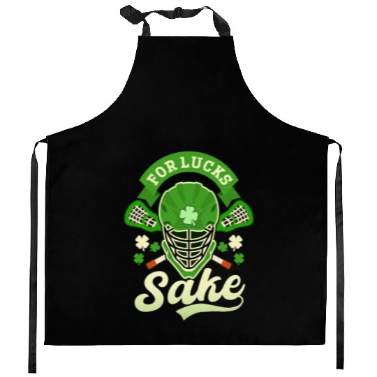 Lacrosse St. Patricks Day For Lucks Sake Kitchen Aprons