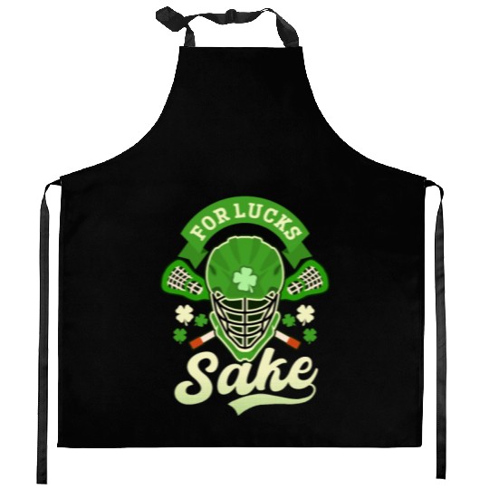 Lacrosse St. Patricks Day For Lucks Sake Kitchen Aprons