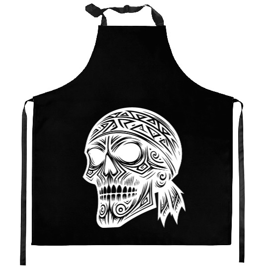 Pirate Costume Wild Skull T Tattoo Style Kitchen Aprons