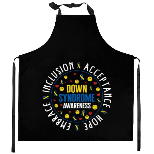 Down Syndrome Awareness Kitchen Aprons, Embrace Inclusion