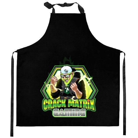 Crack Matrix Broly-Green Rage Quit Kitchen Aprons